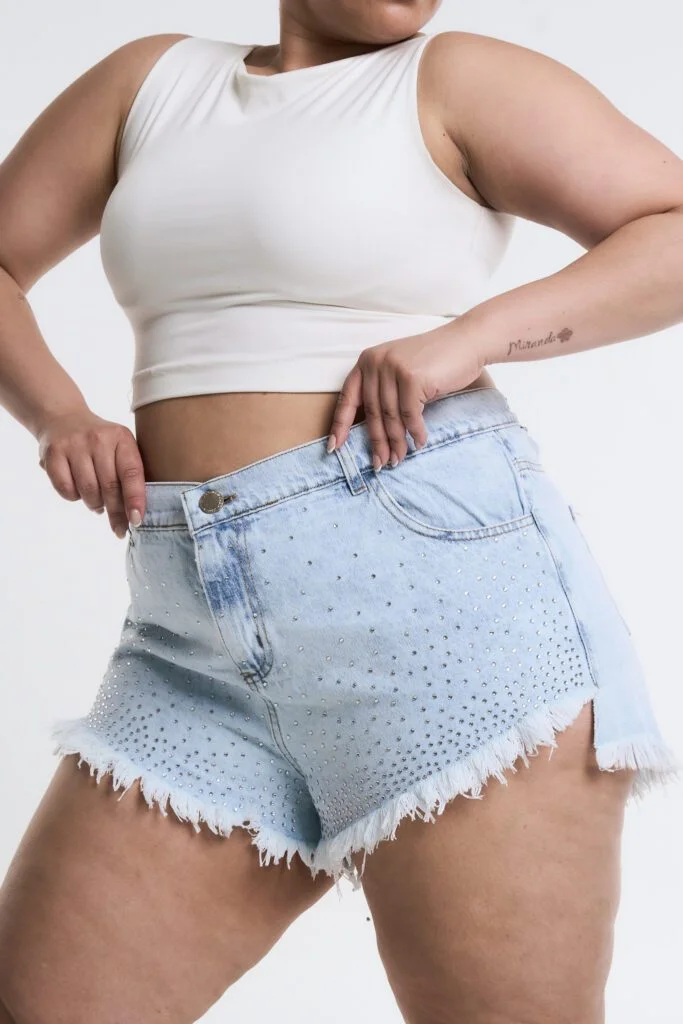 SHORT AUREXIA BRILLOS NEVADO