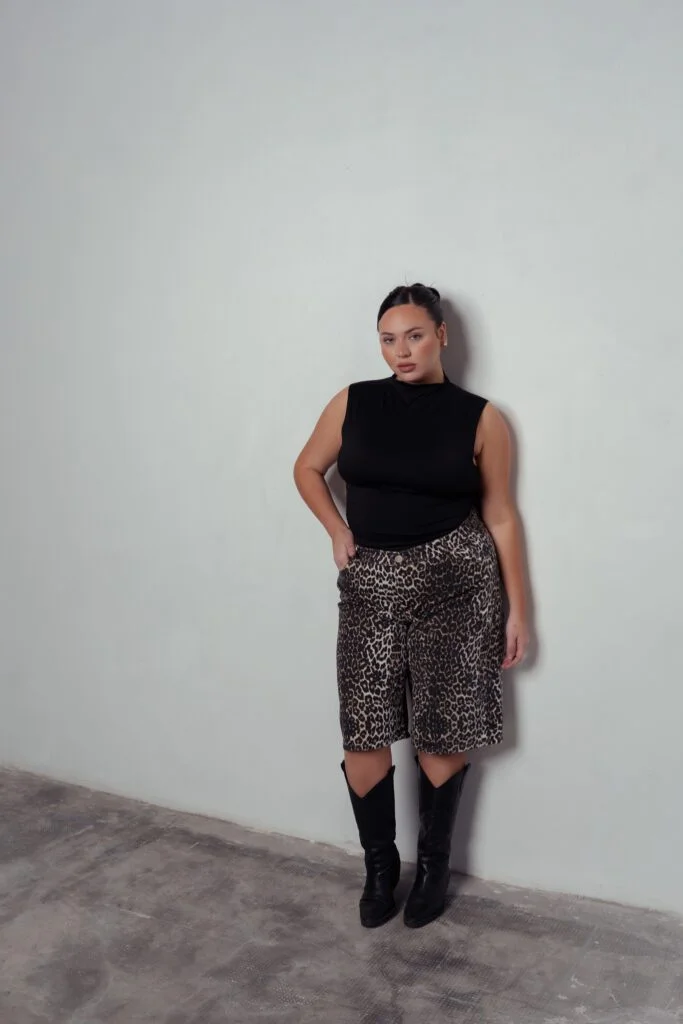 BERMUDA JORT TATHIANA ANIMAL PRINT