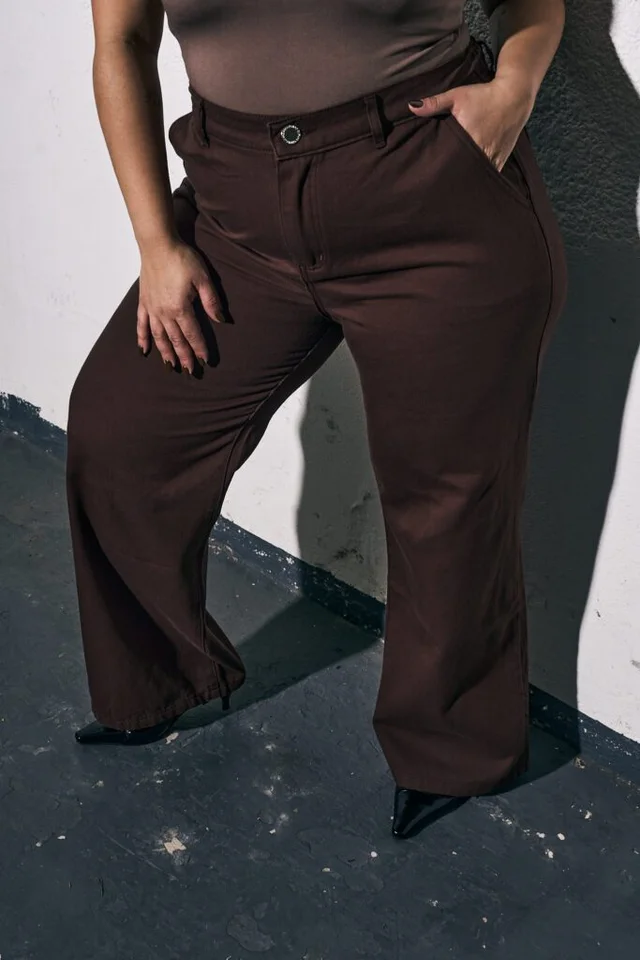 WIDELEG CHOCOLATE CINTURA ELÁSTICA RIGIDO