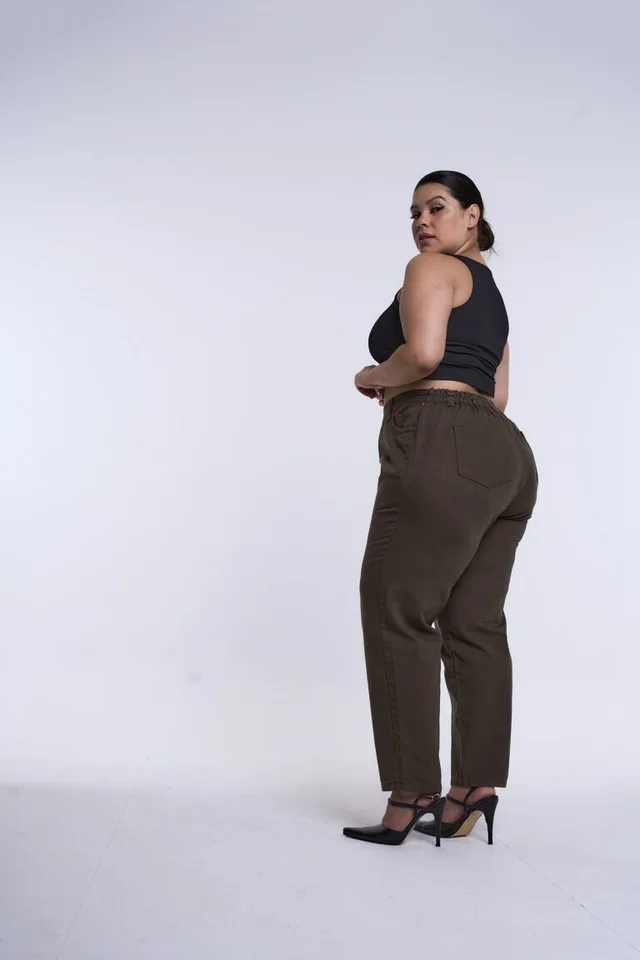 MOM VERDE MILITARY CINTURA ELÁSTICA