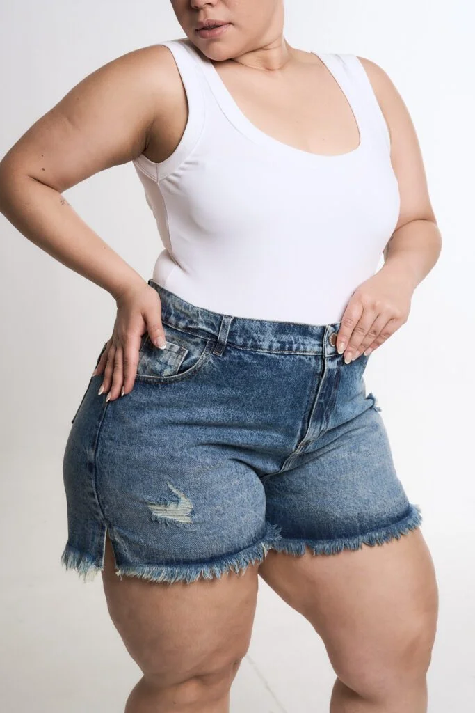 SHORT ORYA TAJO ROTURA BIGOTE MATIZADO