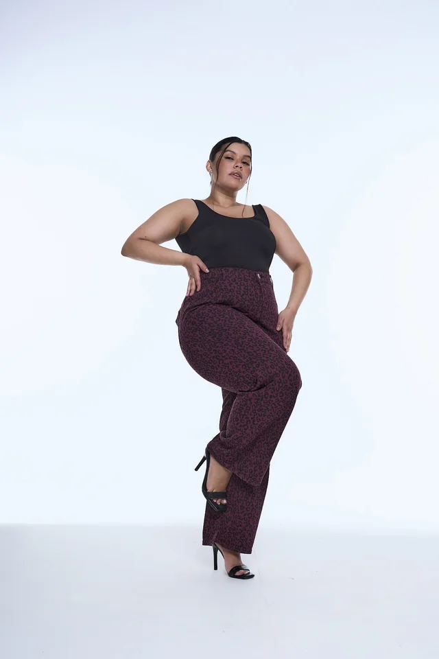 WIDELEG BORDO ANIMAL PRINT RIGIDO