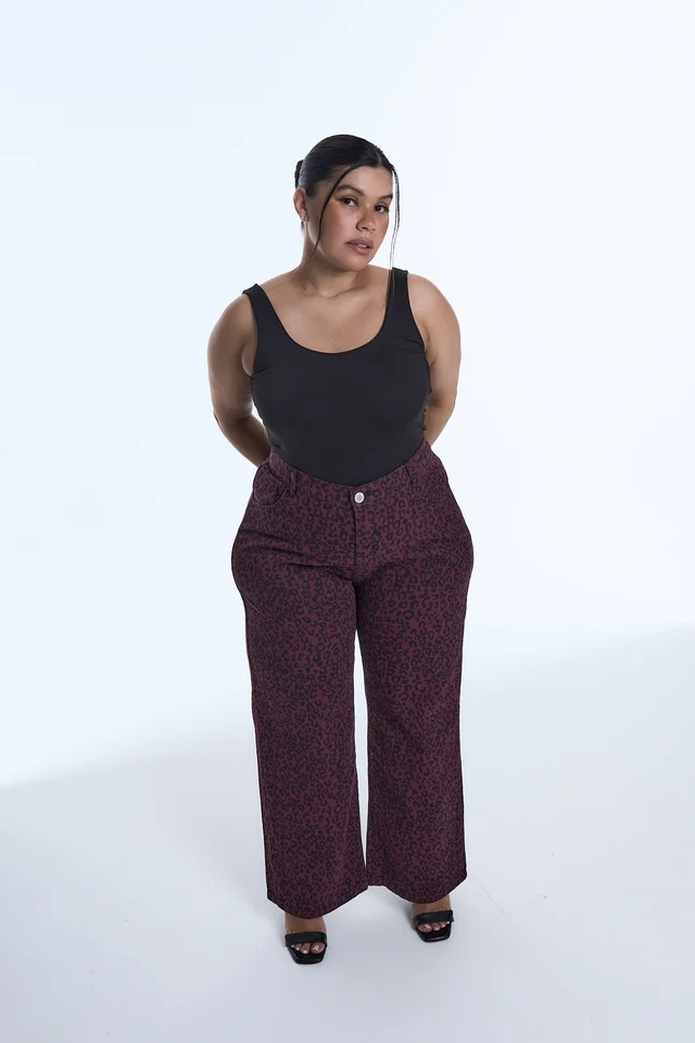WIDELEG BORDO ANIMAL PRINT RIGIDO