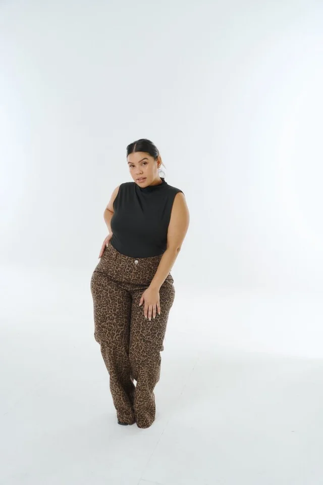 WIDELEG NICKY ANIMAL PRINT RIGIDO