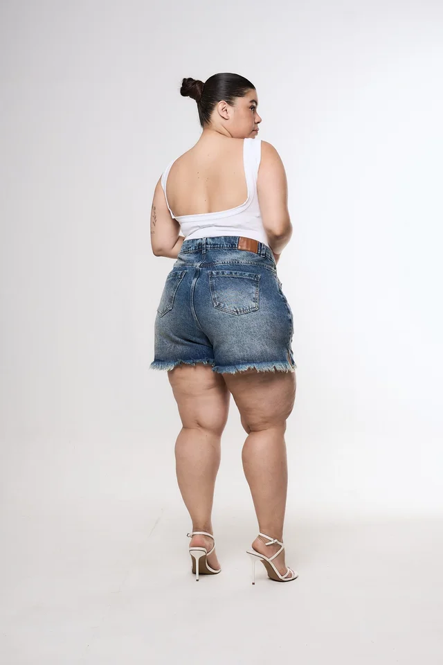SHORT ORYA TAJO ROTURA BIGOTE MATIZADO