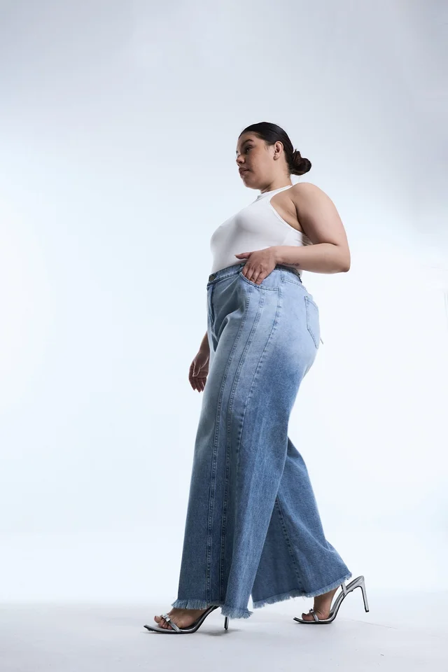 DOBLE MAXI WIDELEG AZYNEA RECORTE NEVADO