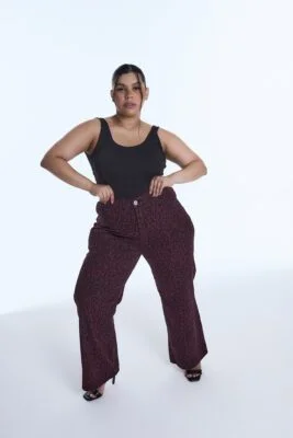 WIDELEG BORDO ANIMAL PRINT RIGIDO