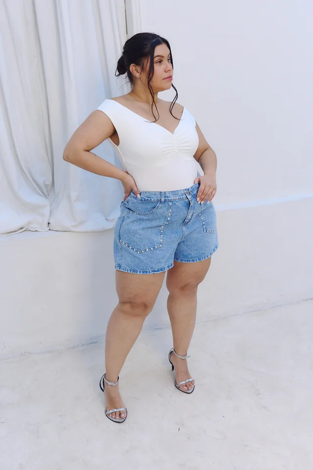 SHORT LYKOS TACHA NEVADO RÍGIDO