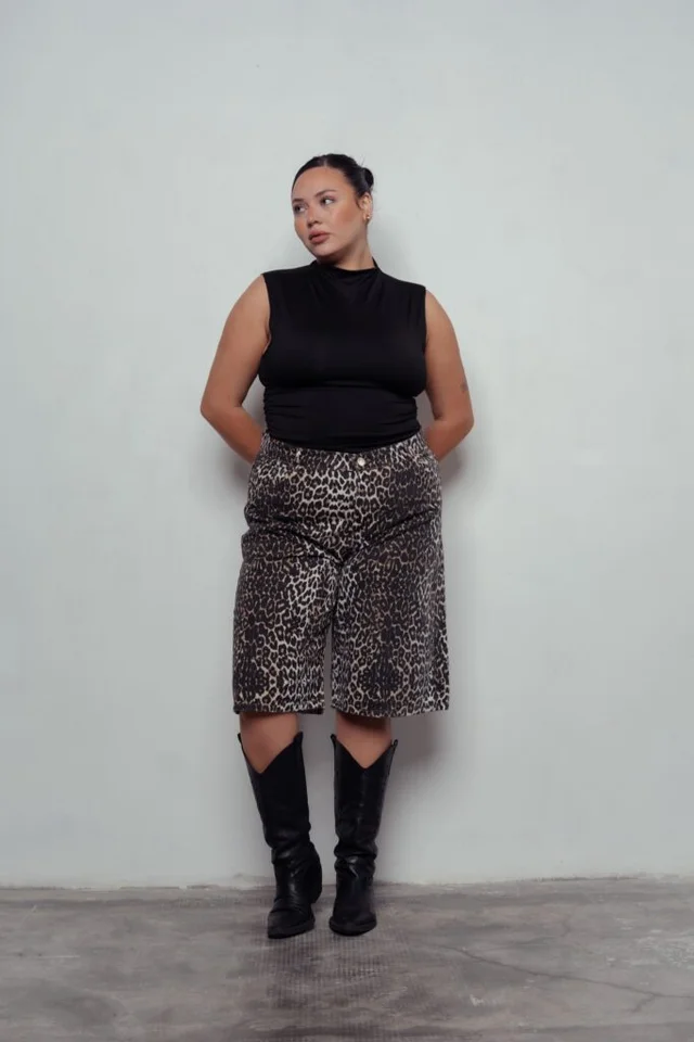 BERMUDA JORT TATHIANA ANIMAL PRINT