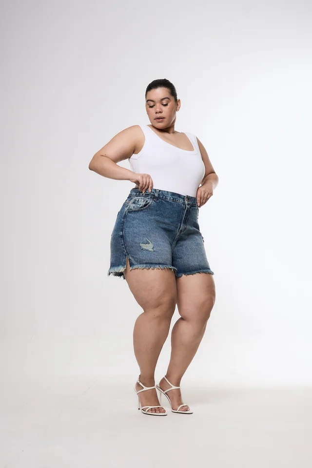 SHORT ORYA TAJO ROTURA BIGOTE MATIZADO