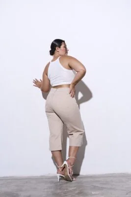 PALAZZO CROP BEIGE