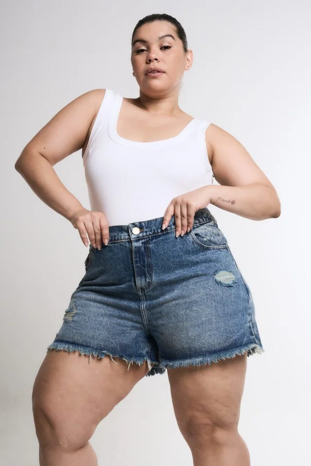 SHORT ORYA TAJO ROTURA BIGOTE MATIZADO