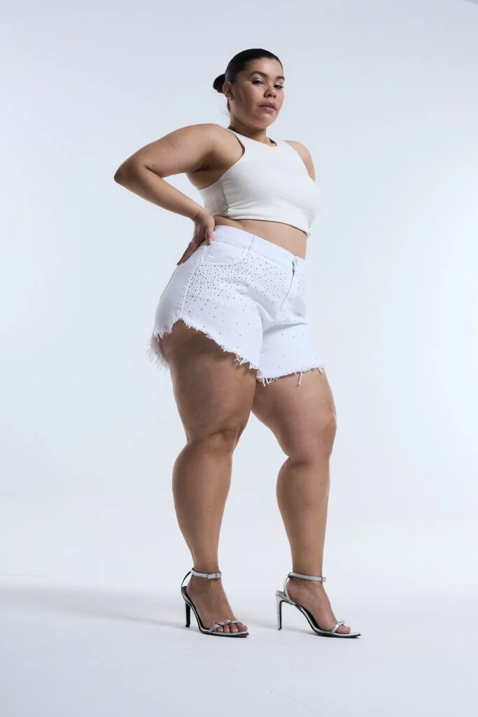 SHORT BLANCORIA BRILLOS