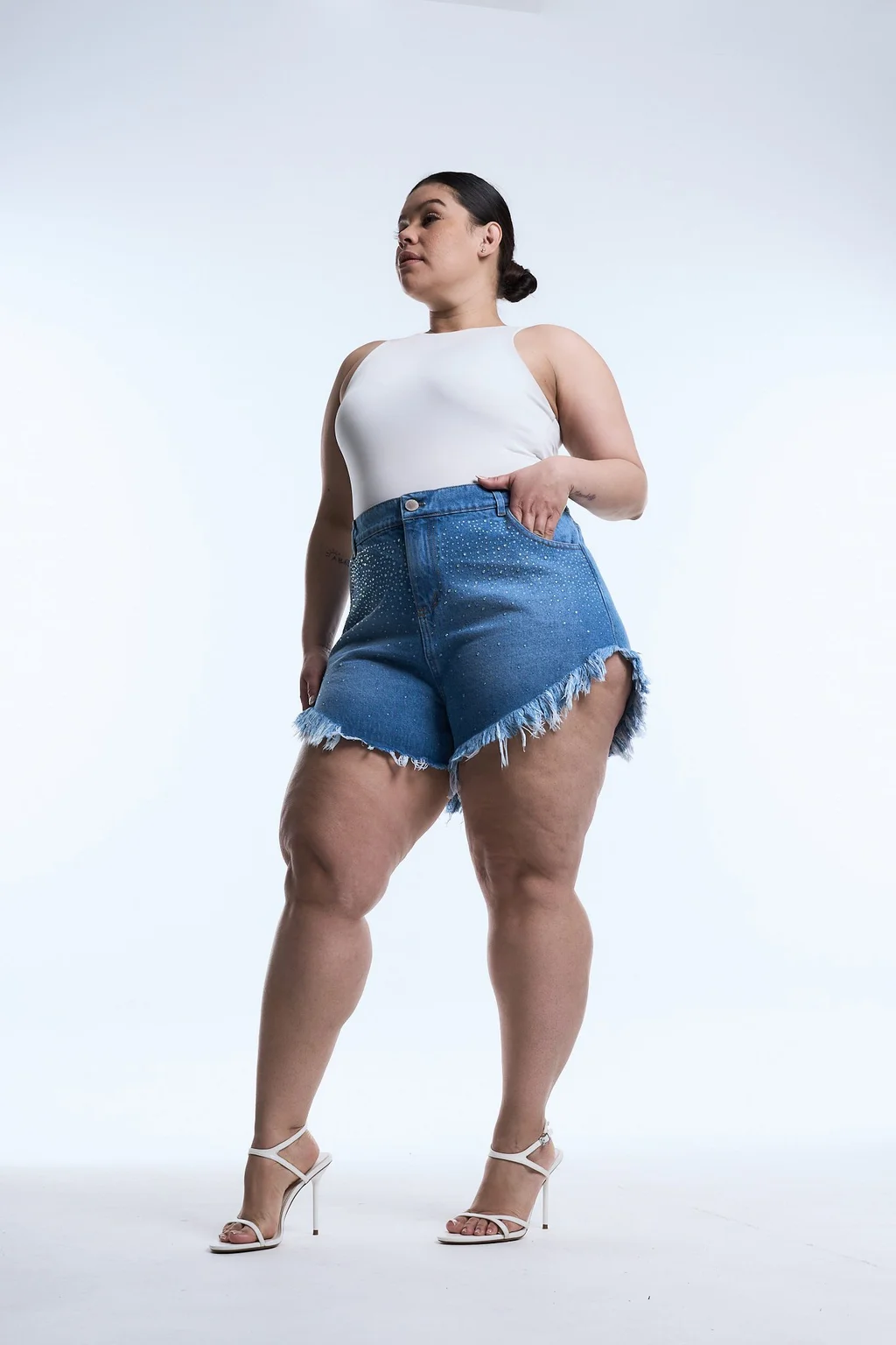 SHORT ISORYA BRILLOS RIGIDO