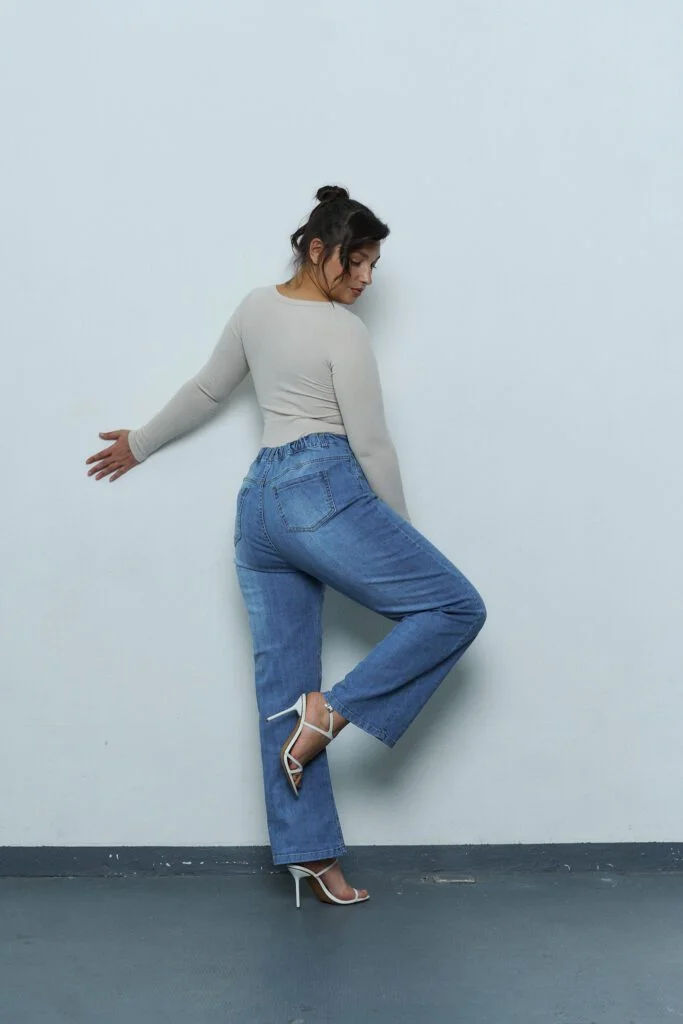 WIDELEG ZAFLORA CINTURA ELÁSTICA SEMI ELASTIZADO