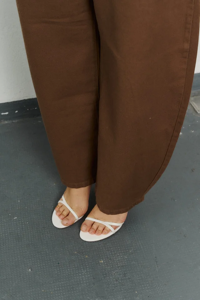 BAGGY MARRÓN CINTURA ELÁSTICA
