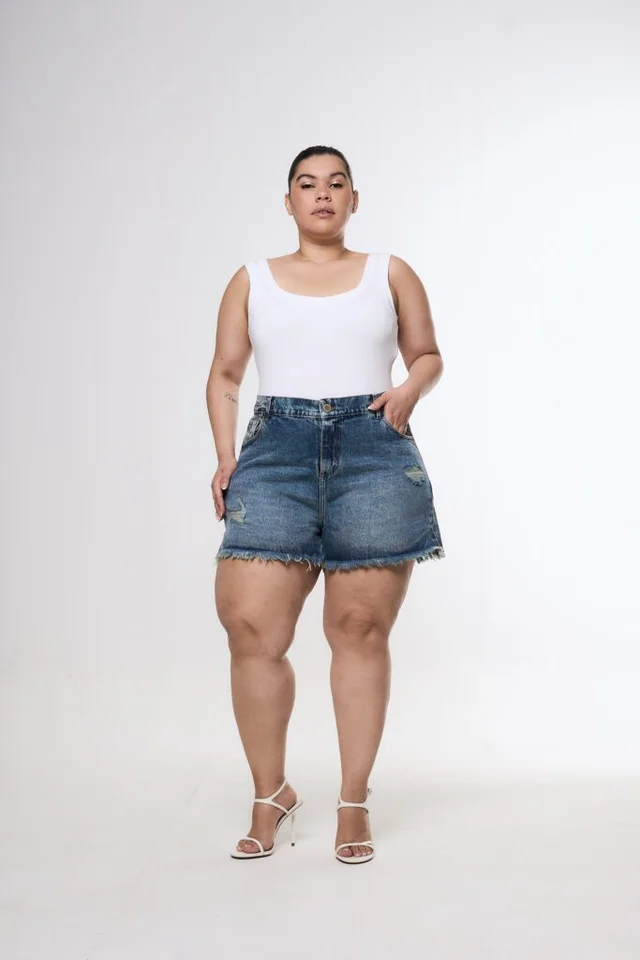SHORT ORYA TAJO ROTURA BIGOTE MATIZADO