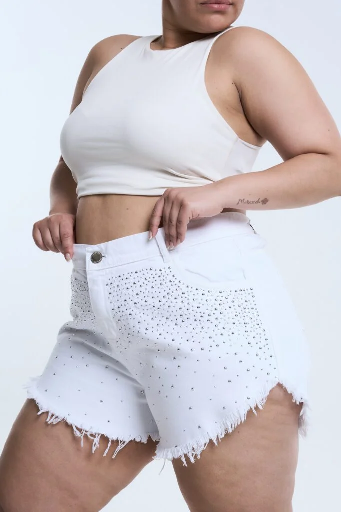 SHORT BLANCORIA BRILLOS