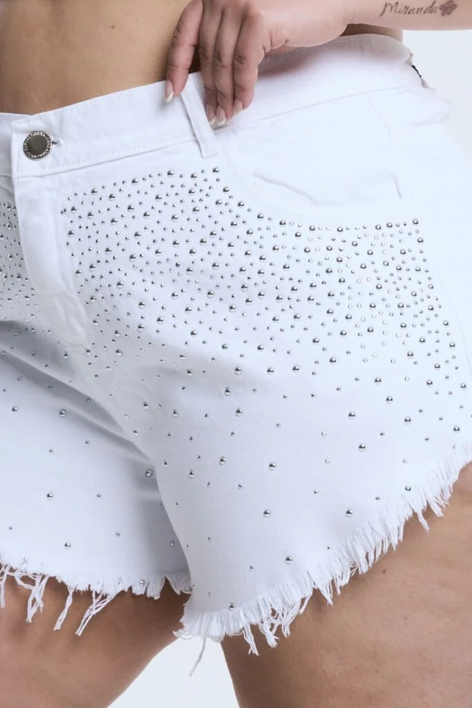 SHORT BLANCORIA BRILLOS