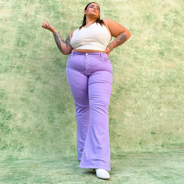 SEMIOXFORD LILAC ELASTIZADO