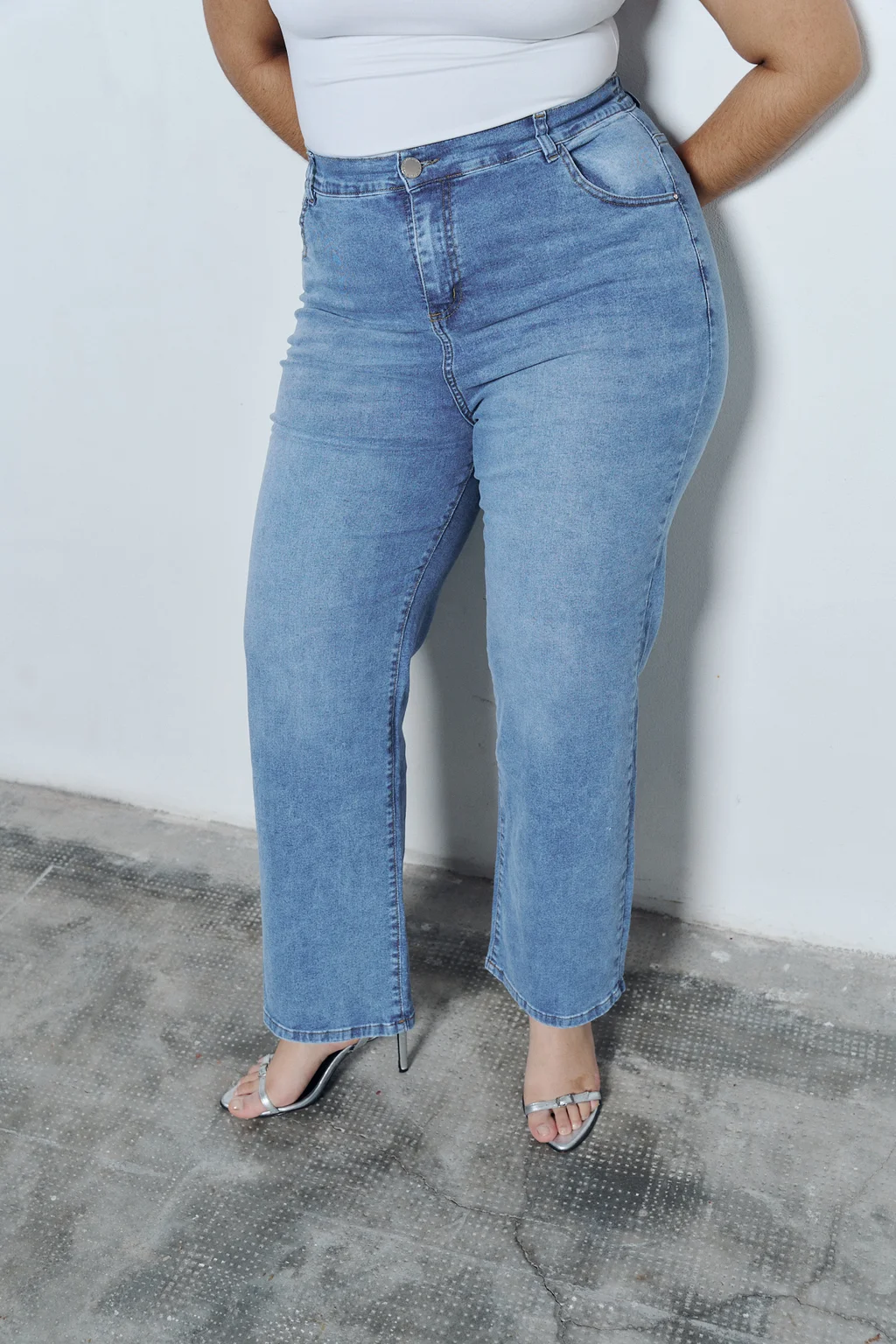 WIDELEG SAVONA CINTURA ELASTICA NEVADO ELASTIZADO