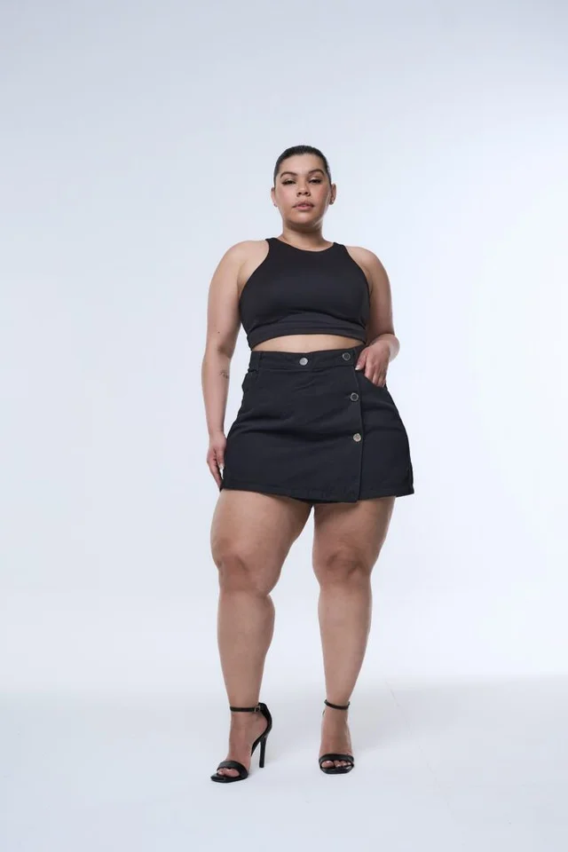 SHORT-POLLERA LIORA 3 BOTONES
