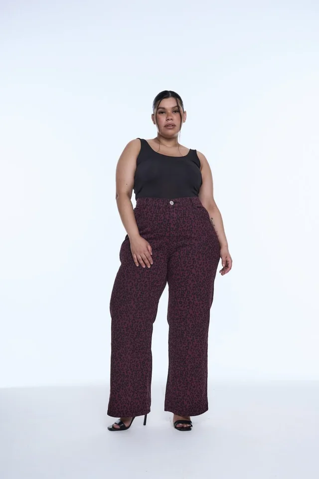 WIDELEG BORDO ANIMAL PRINT RIGIDO