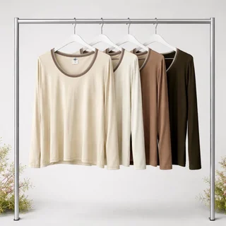 Remera Basic Doble Collareta - Vista 4