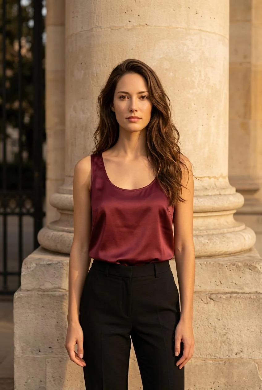 Musculosa Emma Satén 