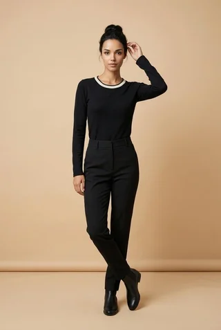 Remera Basic Doble Collareta - Vista 3