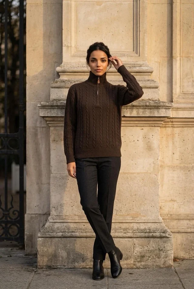 Sweater Chloe con cierre