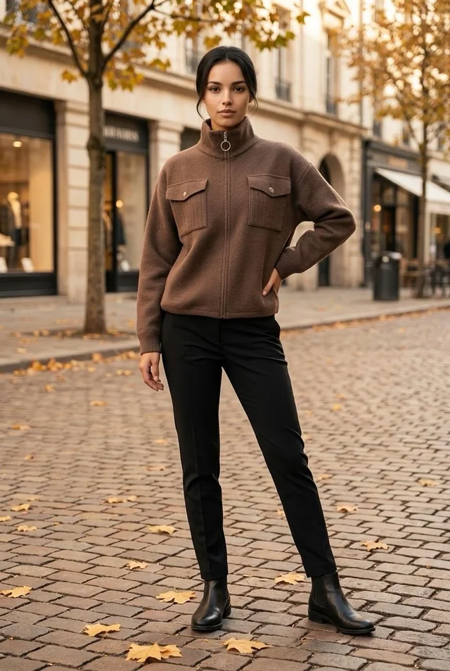 Campera Pocket con cierre