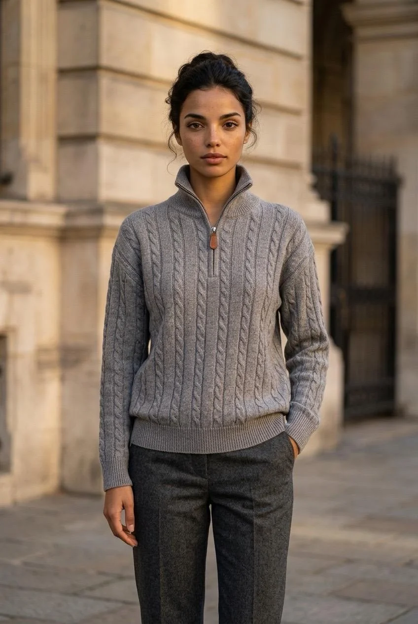 Sweater Chloe con cierre