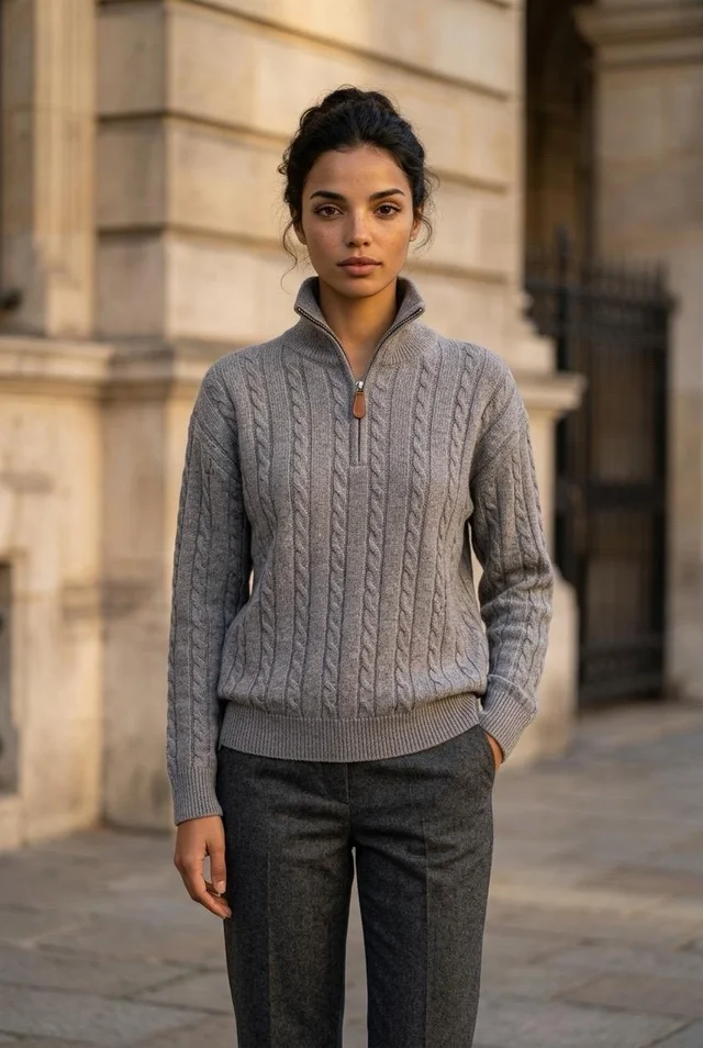 Sweater Chloe con cierre