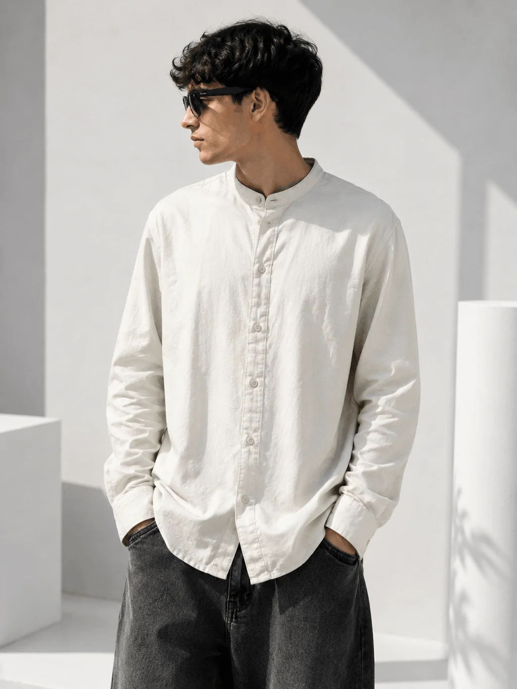 13631 - CAMISA CUELLO MAO M/L