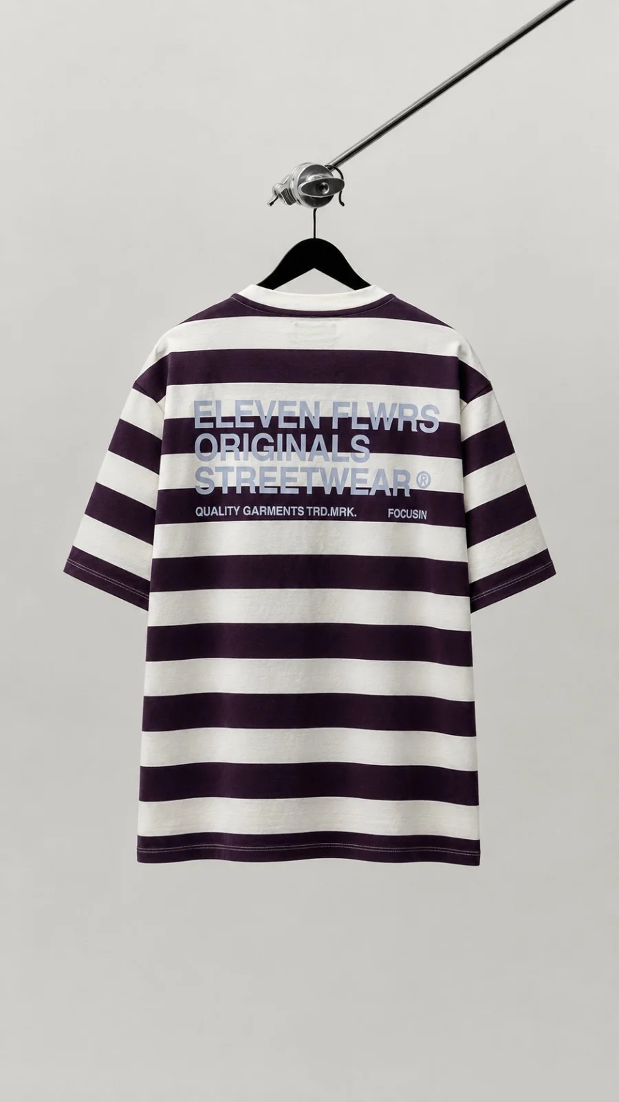 85442 - REMERA RAYADA ESTAMPADA