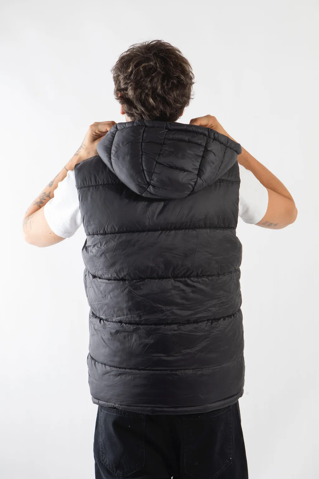 91126 - CHALECO COSTURA CON PIEL