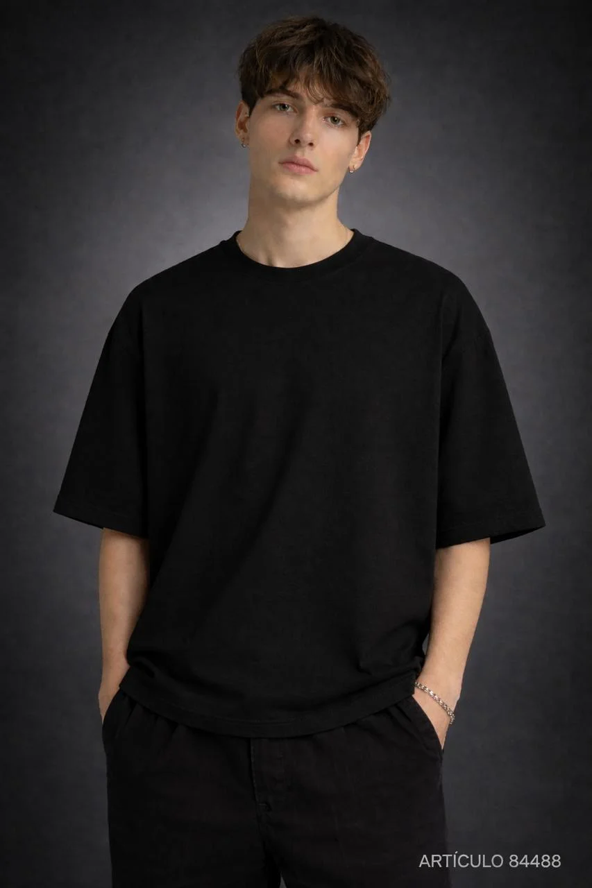 84488 - REMERA JERSEY 16/1  CUELLO OVERLOCK TIMBO