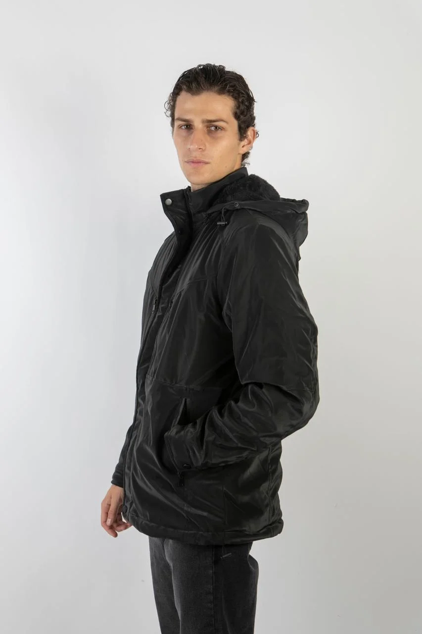 90113 - PARKA NYLON C/PIEL Y CIEERE