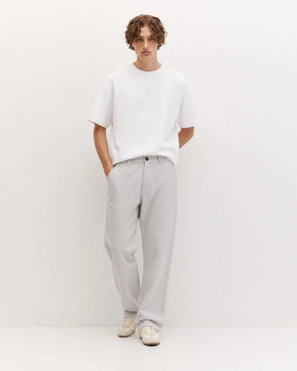 93709 - PANTALON CHINO DE LINO IMP.