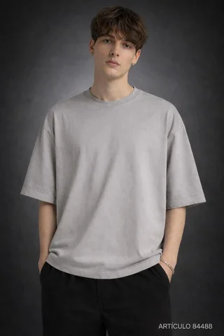 84488 - REMERA JERSEY 16/1  CUELLO OVERLOCK TIMBO - Vista 1