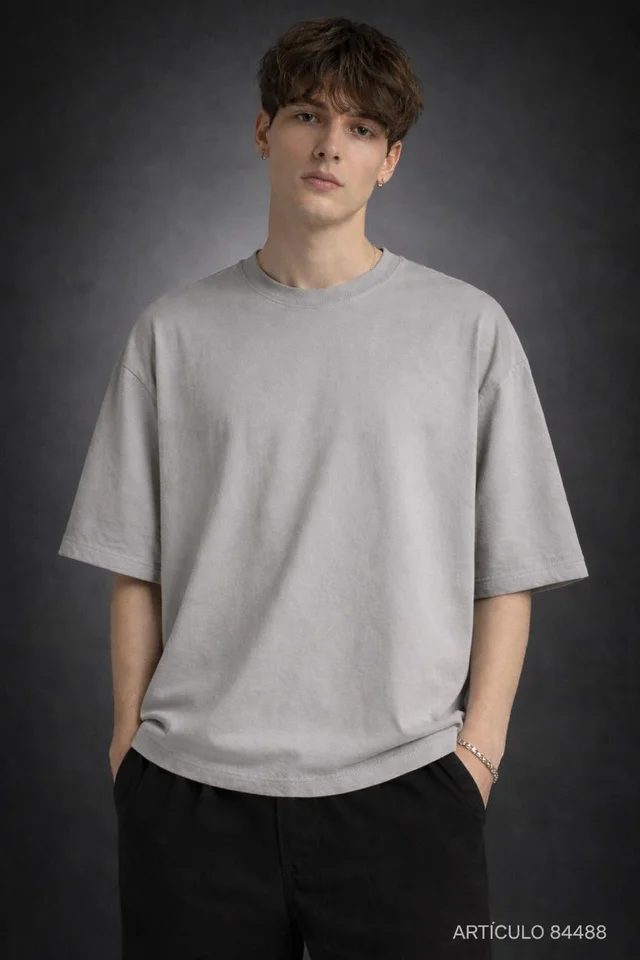 84488 - REMERA JERSEY 16/1  CUELLO OVERLOCK TIMBO