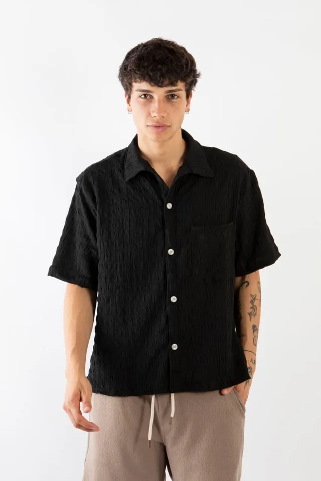 90698 - CAMISA TRAMADA CUADRADITOS