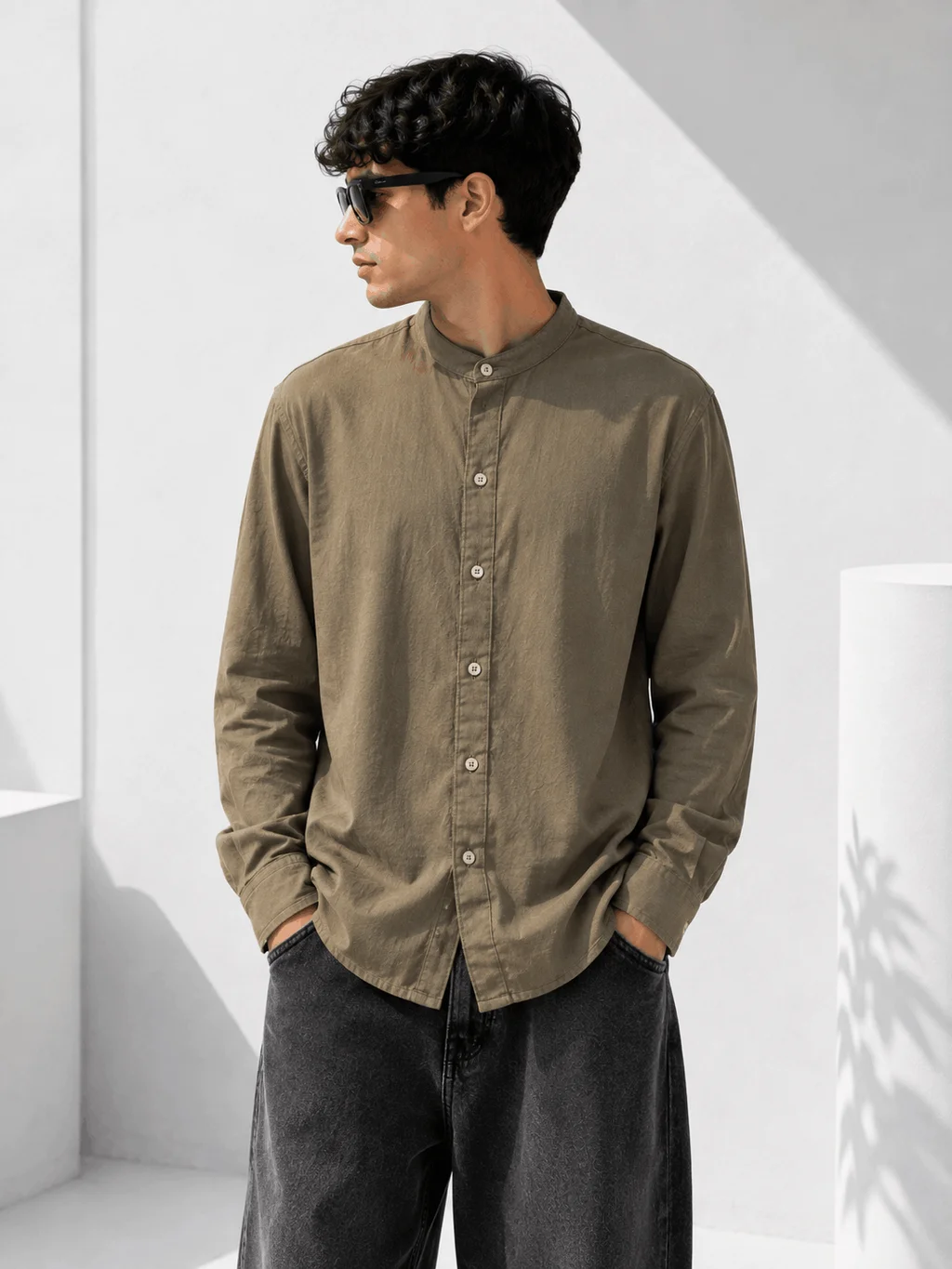 13631 - CAMISA CUELLO MAO M/L