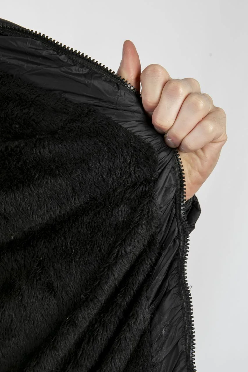 90122 - CAMPERA PUFFER CON PIEL