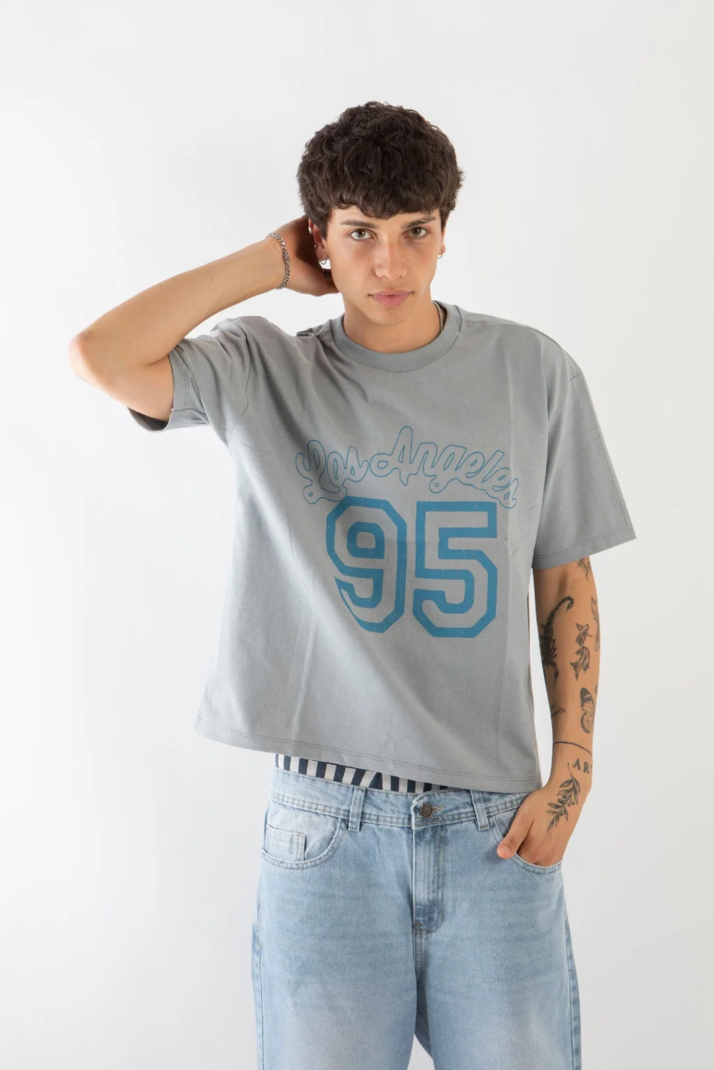 84413 - REMERA CORTE BOXING ALG 16/1 LOS ANGELES
