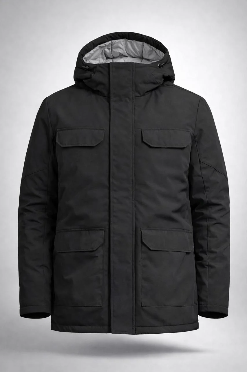12186 - PARKA C/BOLSILLOS PLAQUE