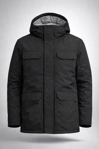 12186 - PARKA C/BOLSILLOS PLAQUE - Vista 2