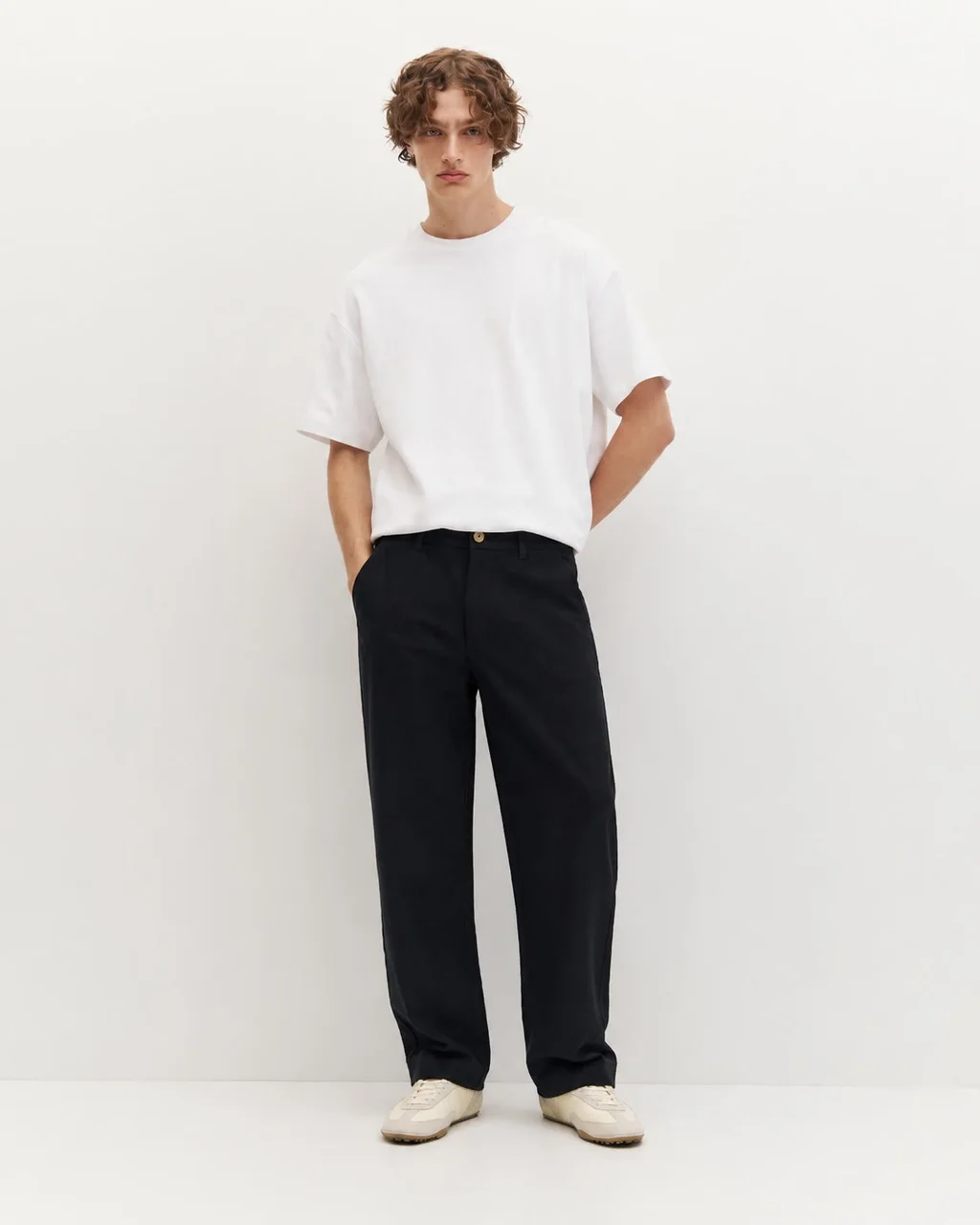 93709 - PANTALON CHINO DE LINO IMP.