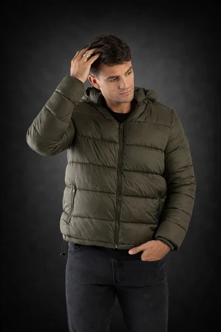 90133 - CAMPERA PUFFER CON PIEL - Vista 5